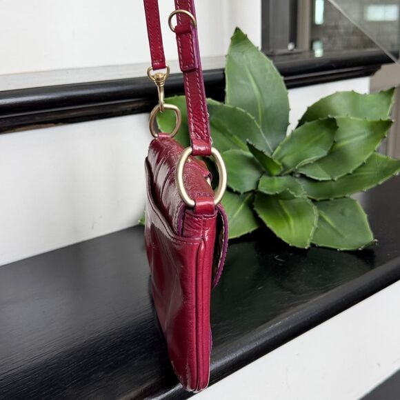 Sigrid Olsen genuine leather shoulder purse berry red handbag purse - Picture 2 of 12